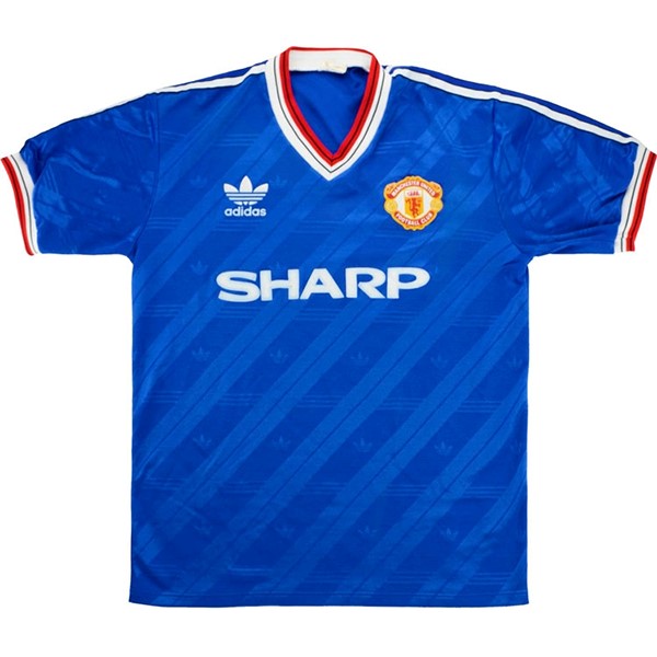 Tailandia Camiseta Manchester United Tercera equipo Retro 1986 1988 Azul